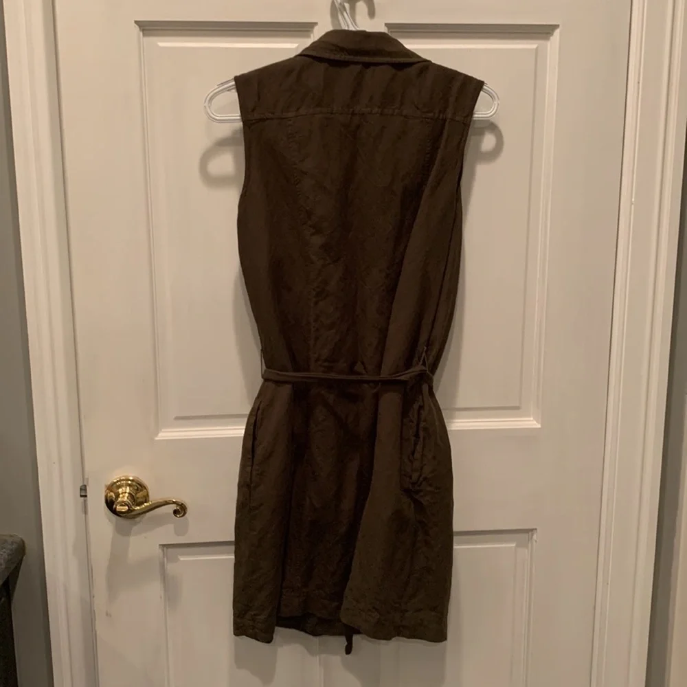 Banana republic size 8 cargo shirt dress olive green - Picture 2 of 3